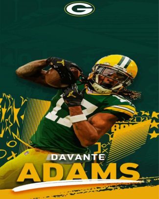 Packers Davante Adams Poster diamond painting