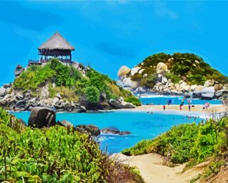 Parque Nacional Natural Tayrona Columbia diamond painting