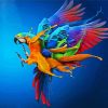 Parrot Splash diamond painting