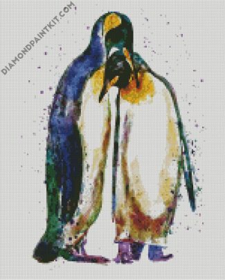 Penguin Couple Art diamond painting