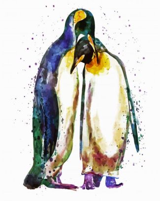 Penguin Couple Art diamond painting