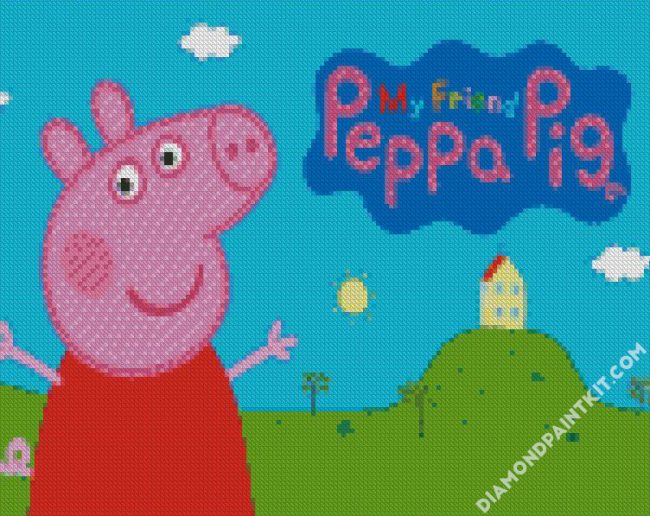 Peppa Pig Cartoon diamond painting