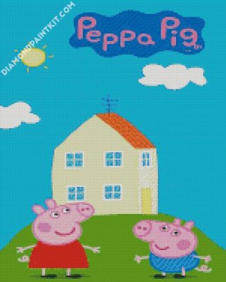 Peppa Pig House diamond painting