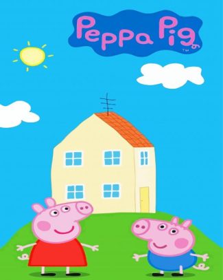 Peppa Pig House diamond painting