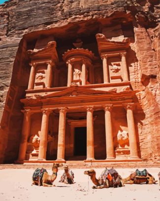 Petra Monument Building diamond painting