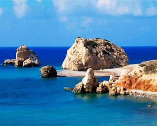 Petra tou Romiou Cyprus Beaches diamond painting