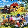 Picnic In Farm diamond painting