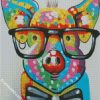 Pig With Glasses diamond painting