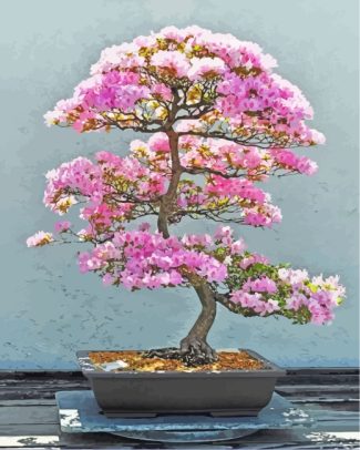 Pink Bonsai diamond painting