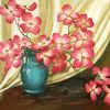 Pink Dogwood Vase diamond painting