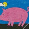 Pink Pig diamond painting