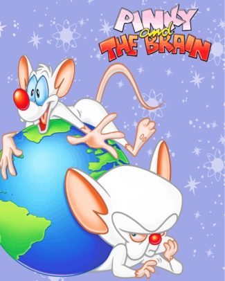 Pinky And Brain Cartoon diamond painting