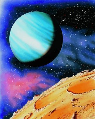 Pluto Planet Art diamond painting