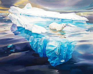 Polar Bear On Iceberg diamond painting