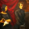 Portrait Of Frédéric Chopin And George Sand Delacroix Eugène diamond painting