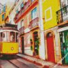 Portugal Lisboa Tram diamond painting