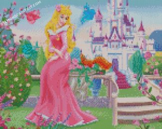 Princess Aurora In Garden diamond paintings