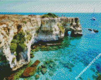 Puglia Seascape diamond painting