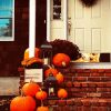 Pumpkins On Stairs diamond painting