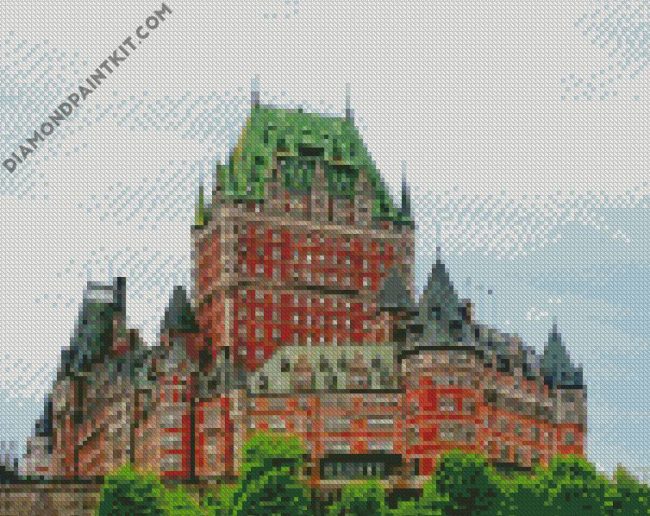 Quebec Chateau Frontenac diamond painting