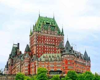 Quebec Chateau Frontenac diamond painting