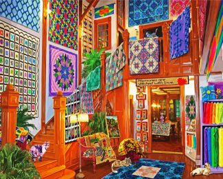 Quilts Shop diamond painting