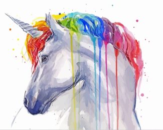 Rainbow Unicorn diamond painting