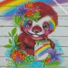 Rainbow Sloth diamond painting