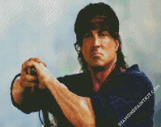 Rambo Film diamond painting