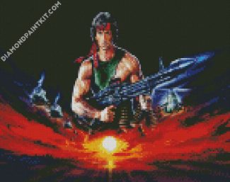 Rambo Movie diamond painting