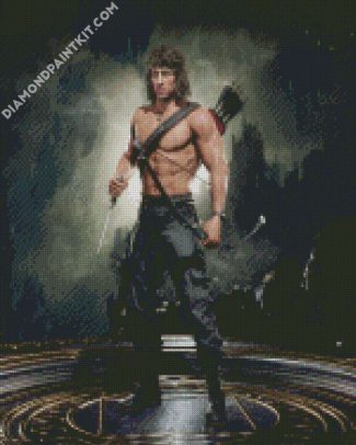 Rambo Sylvester Stallone diamond painting