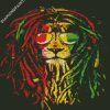 Rasta Lion diamond painting