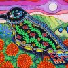 Raven Bird Folk Art diamond painting