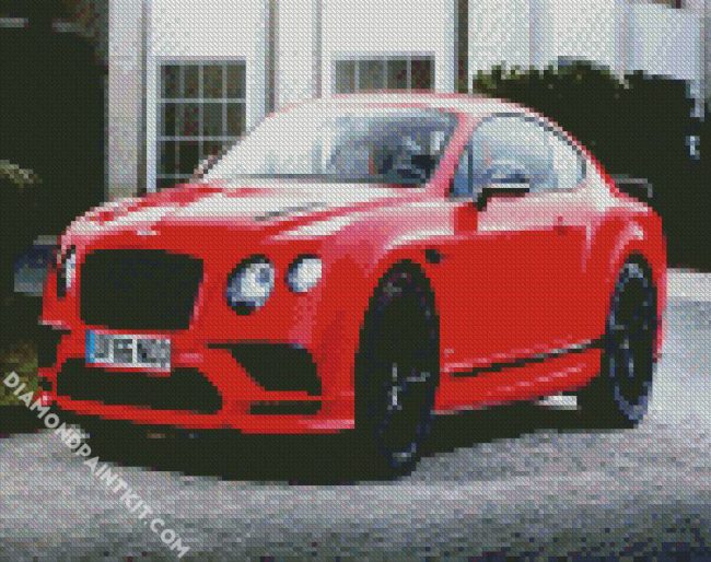 Red Bentley diamond paintings