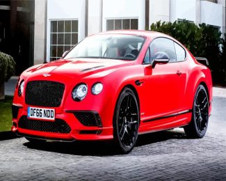 Red Bentley diamond painting