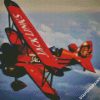 Red Biplane diamond paintings