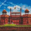 Red Fort delhi India diamond painting