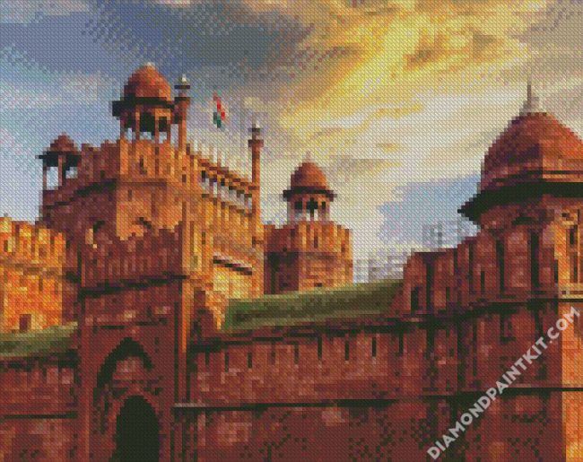 Red Fort India diamond painting