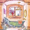 Retro Bathtub diamond painting