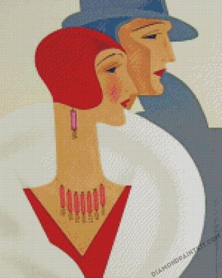 Retro Couples Art diamond paintings