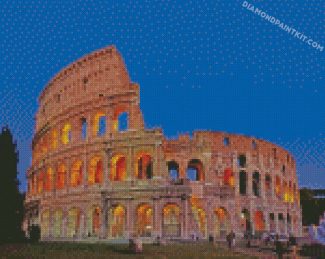 Rome Colosseum Building diamond paintings