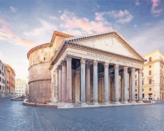 Rome Pantheon Building diamond painting