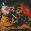 Roosters Fight diamond paintings