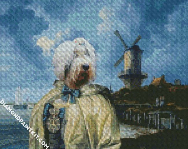 Royal Sheepdog diamond painting