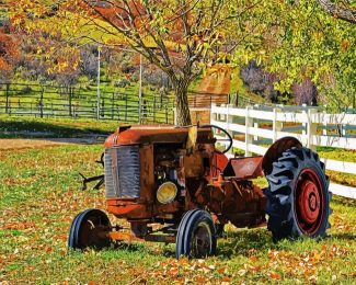 Rusty Tractor diamond painting