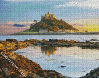 Saint Michael's Mount In Cornwall diamond painting