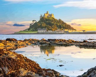 Saint Michael's Mount In Cornwall diamond painting