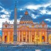 Saint Peters Square Rome diamond painting