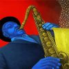 Saxophone Player diamond painting