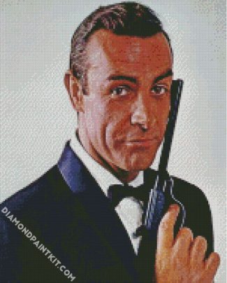 Sean Connery diamond painting